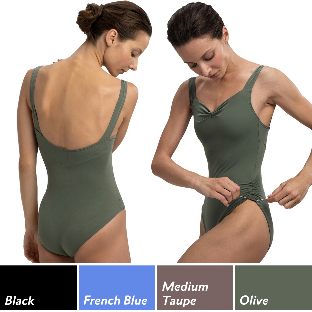DA2002MPN Eva Tank Leotard with Adjustable Leg - Lindens Dancewear