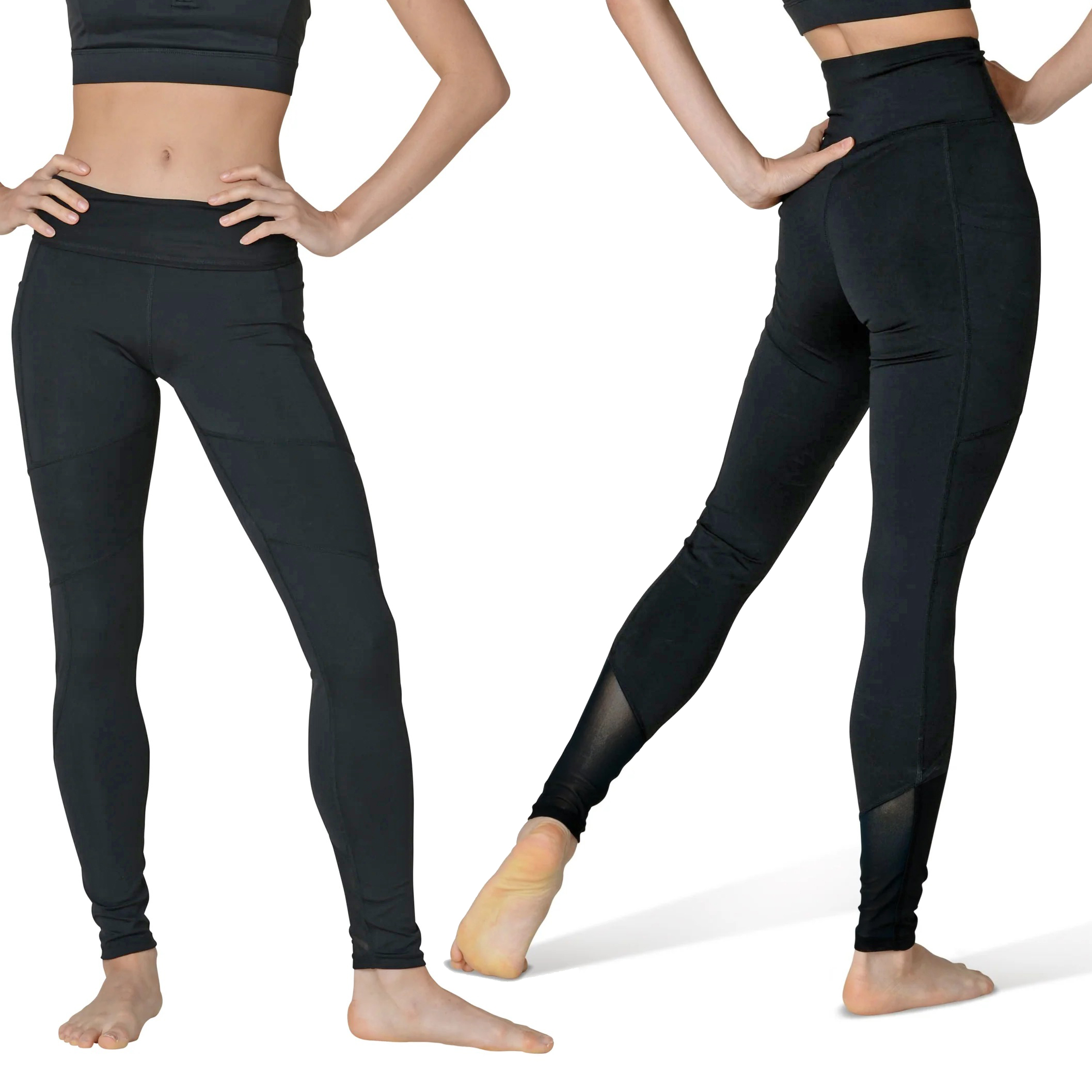 22402A High Waist Legging with Side Pockets - Lindens Dancewear