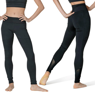 22402A High Waist Legging with Side Pockets - Lindens Dancewear