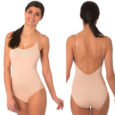 Padded Leotard with clear straps - Amazing Dancewear