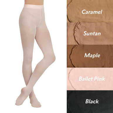 1915 Adult Ultra Soft Self Knit Waistband Waistband Footed Tights