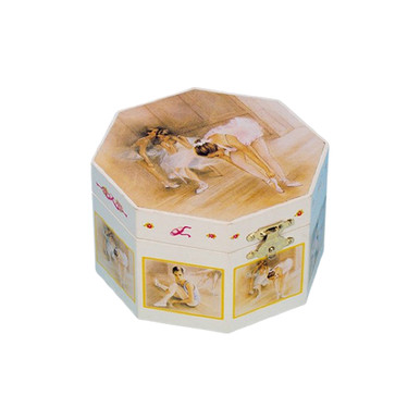 『MIDNIGHT SWAN』SPECIAL BOX 28002 Octagonal Ballerina Jewelry Music Box 