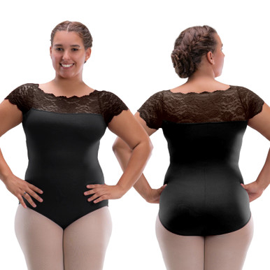 【pharfaite】Chic Ribbon Lace Leotard SL196-Black__76611.1741386960.