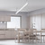 250 CM Linear Led Aydınlatma Armatürü Lineer Avize (Beyaz)