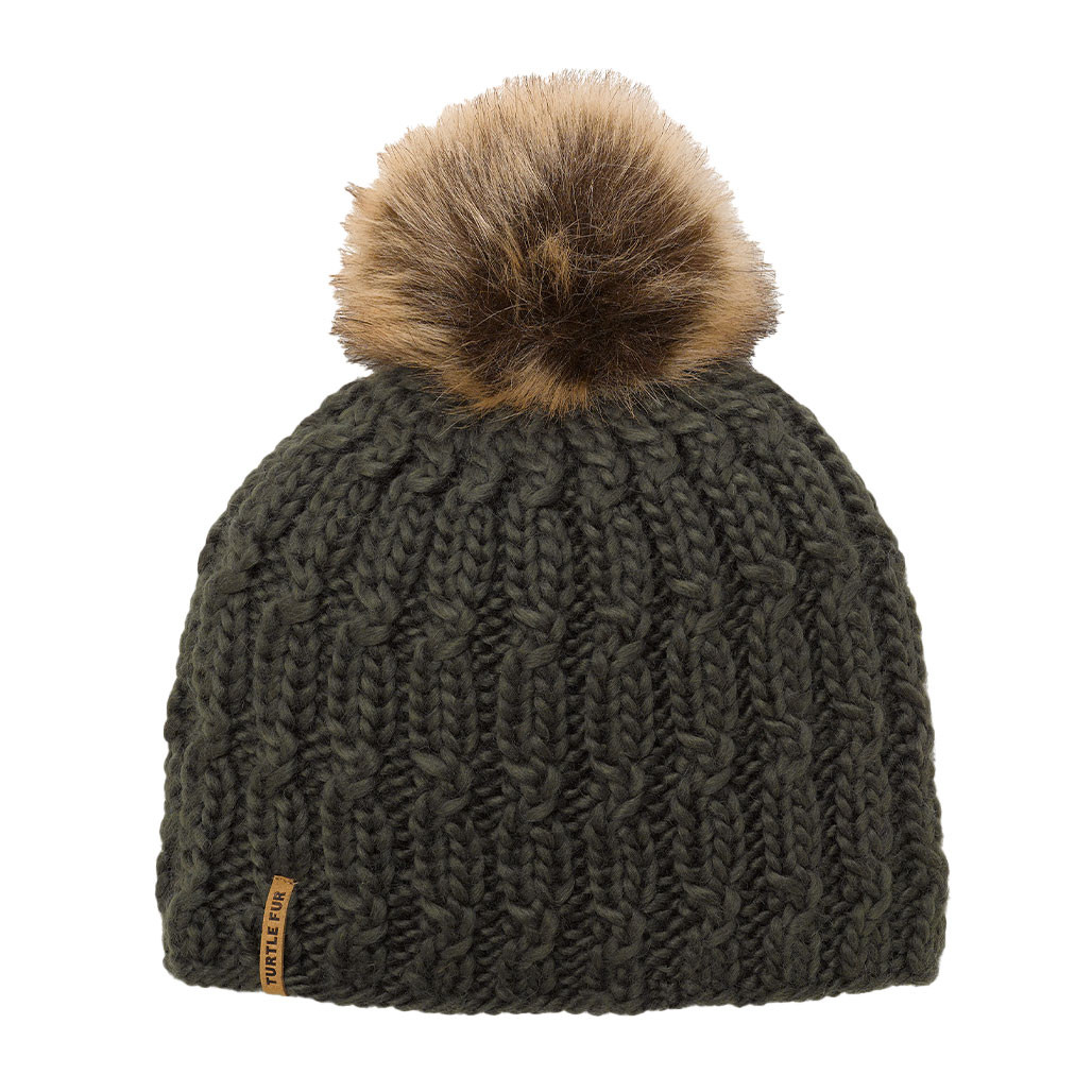 Merino Wool Fifi Faux Fur Pom - Meteor main image 1