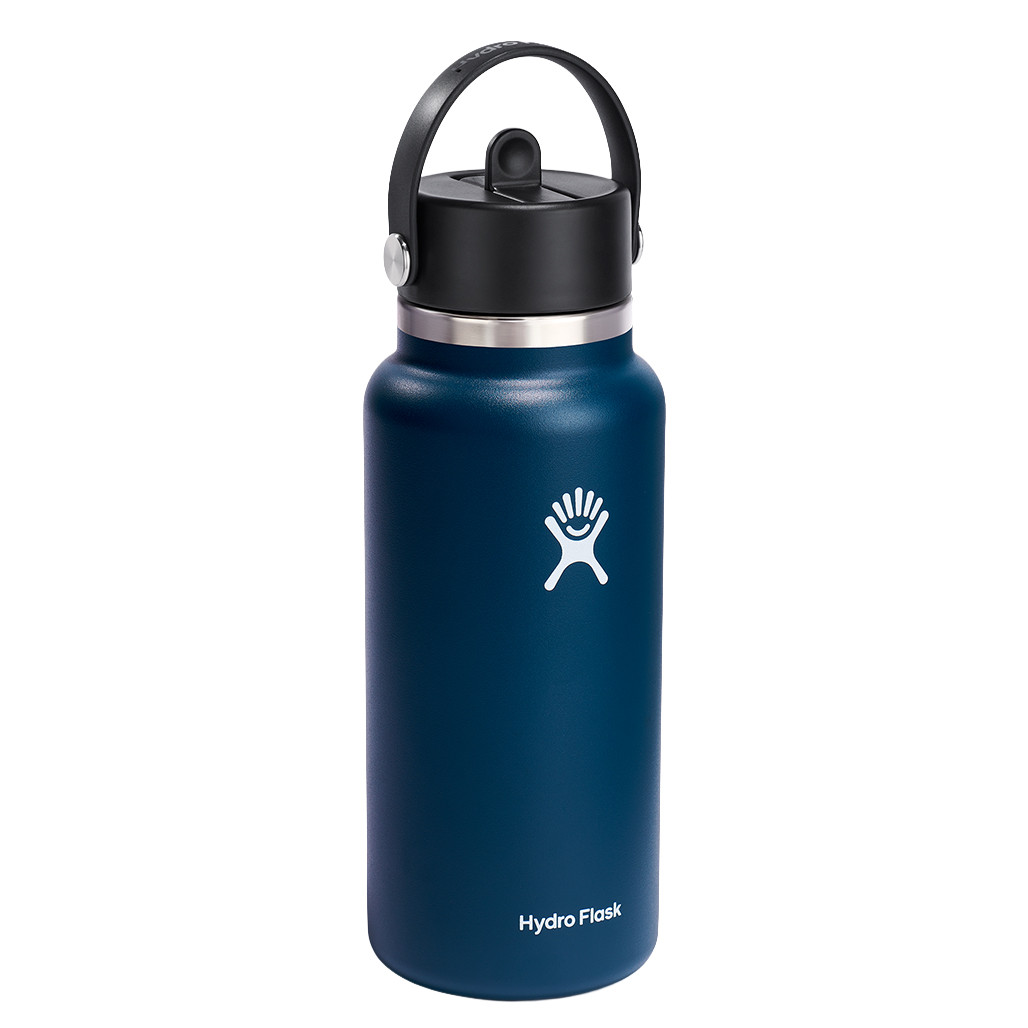 32oz Wide Mouth Flex Straw Bottle - Indigo - 6th Avenue Outfitters Co-op