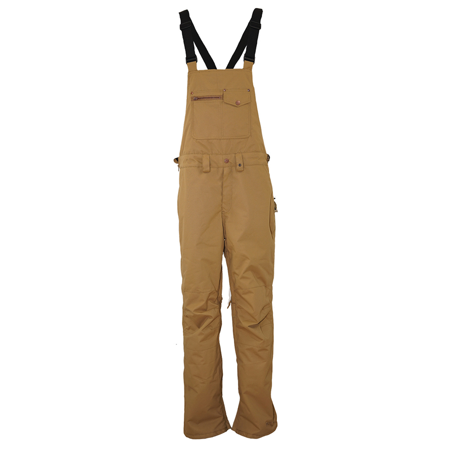 Men's Dungaree Insulated Bibs - Khaki - 6th Avenue