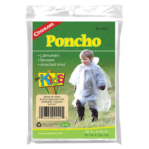 Rain Poncho for Kids