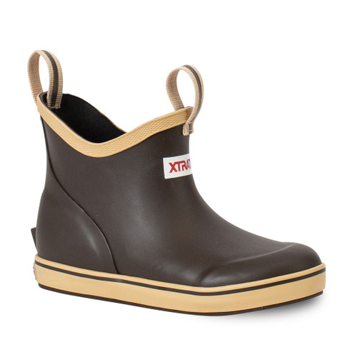 Kid's Ankle Deck Boots - Brown