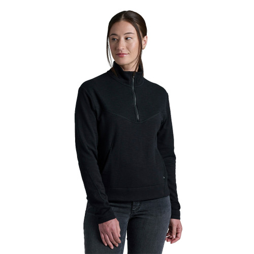 Lola 1/2 Zip - Black