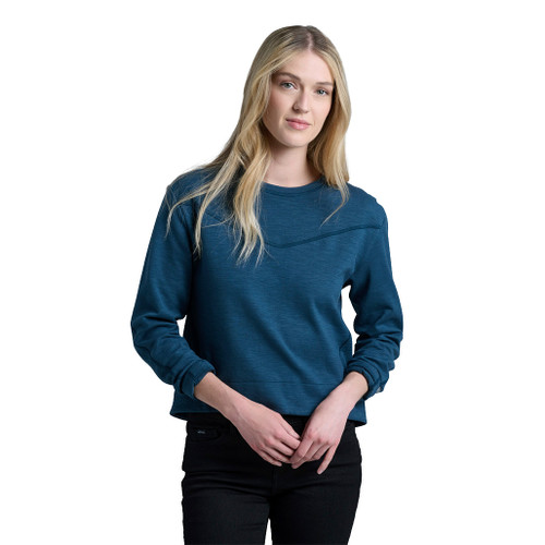 Lola Pullover Sweatshirt - Metal Blue