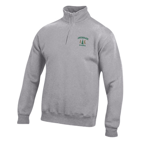 Anchorage Cotton 1/4 Zip - Oxford Heather