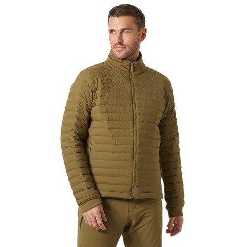 Alpha Light Down Feather Jacket - Sepia