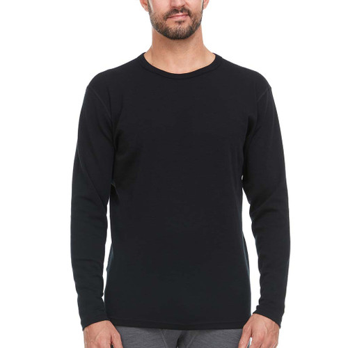 Chocorua Midweight Wool Crew - Black