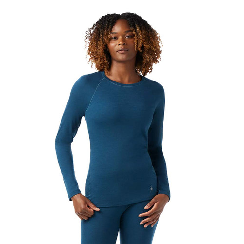 W's Classic All-Season Merino Base Layer Crew - Twilight Blue