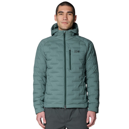 Stretchdown Hooded Jacket -Thunderhead Grey