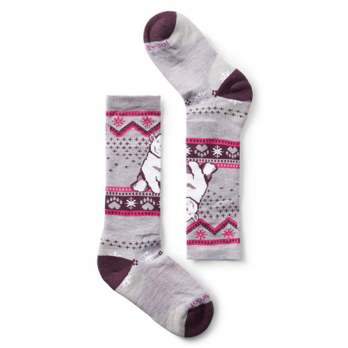 K's Wintersport Full Cushion Polar Bear Socks - Purple Eclipse