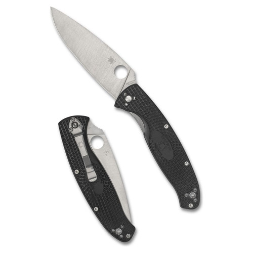 Spyderco Resilience Lightweight PlainEdge Folding Knife - Black