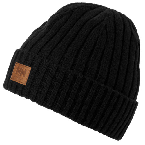 Classic Wool Cuff Beanie - Black