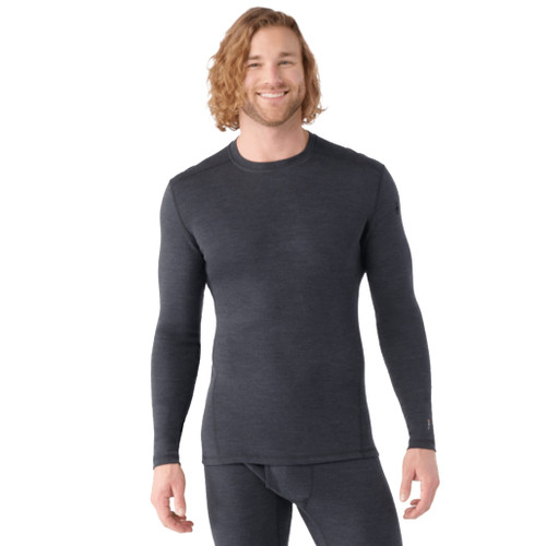 Classic Thermal Merino Base Layer Crew - Charcoal Heather