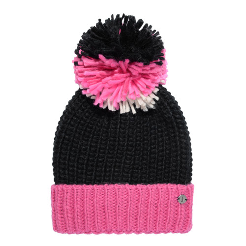 Colorblocked Cap With Pom