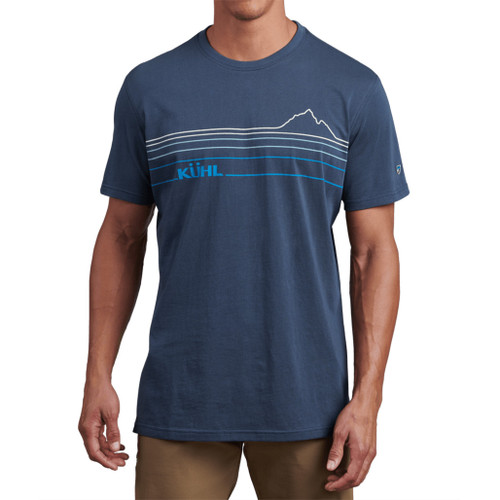 Mountain Lines T-Shirt - Pirate Blue
