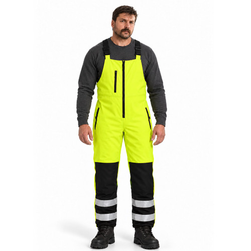HiVis -20F Insulated Softshell Bib Overalls - ANSI Class E