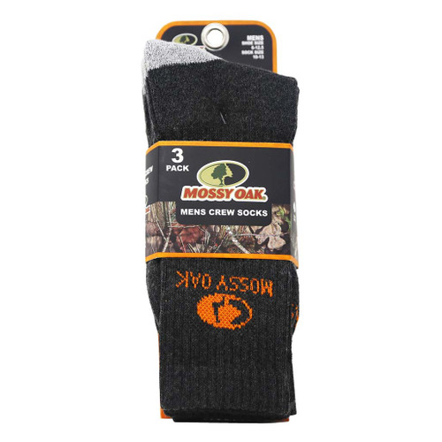 Mossy Oak Men’s Crew Socks 3 Pack