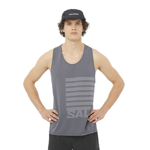 Sense Aero Graphic Tank - Castelrock/White