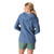 W's Stratoburst Stretch Rain Jacket - Skyline