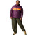 W's Fuego Down Hooded Jacket - Acai Stripes