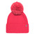Reflective Cuff Cap With Pom