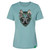 W's Boho Wolf Shirt - Heather Blue Lagoon