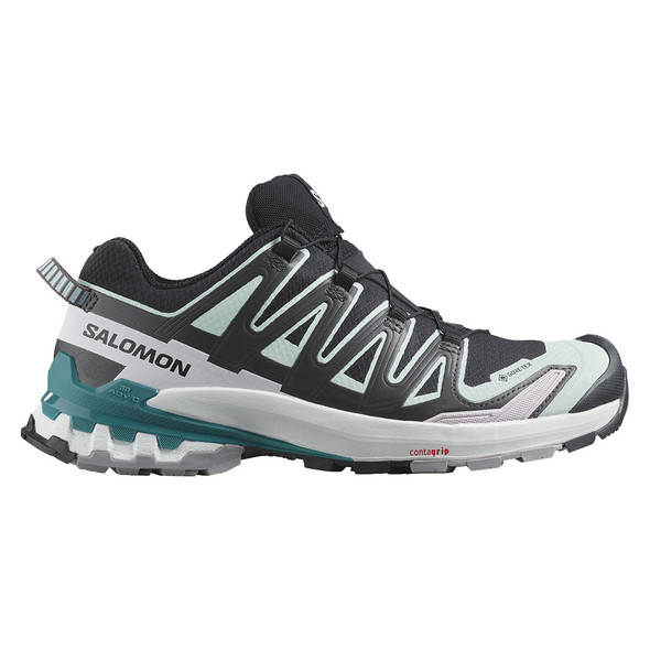 Salomon Mens XA PRO 3D V9 GORE-TEX Trail Running Shoes FLINT ST BLACK GHOST  GRAY 8H