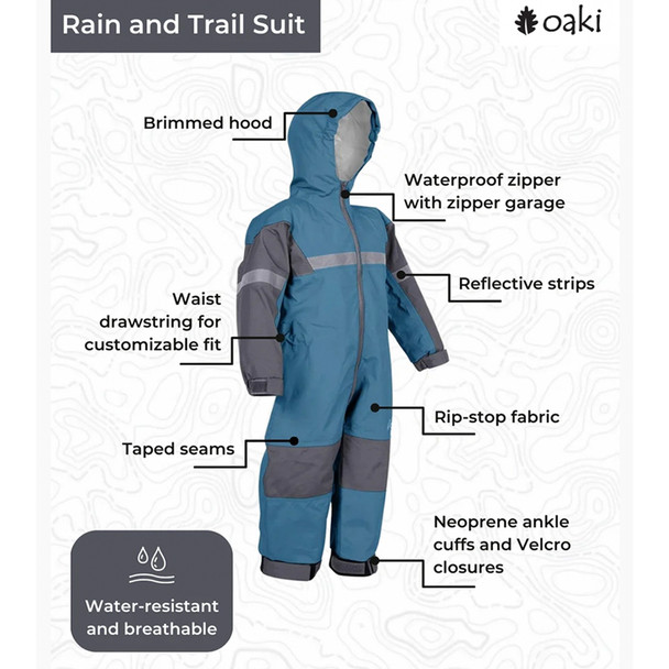 Trail Rain Suit- Brighton Blue