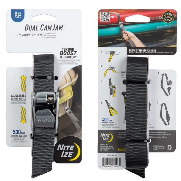 Dual CamJam 8 Ft Tie Down System