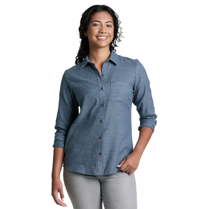 Whisper Flannel - Metal Blue