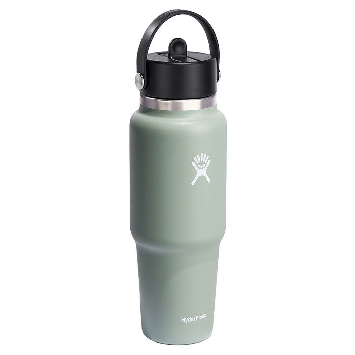 32oz Wide Mouth Flex Straw Travel Bottle - Agave