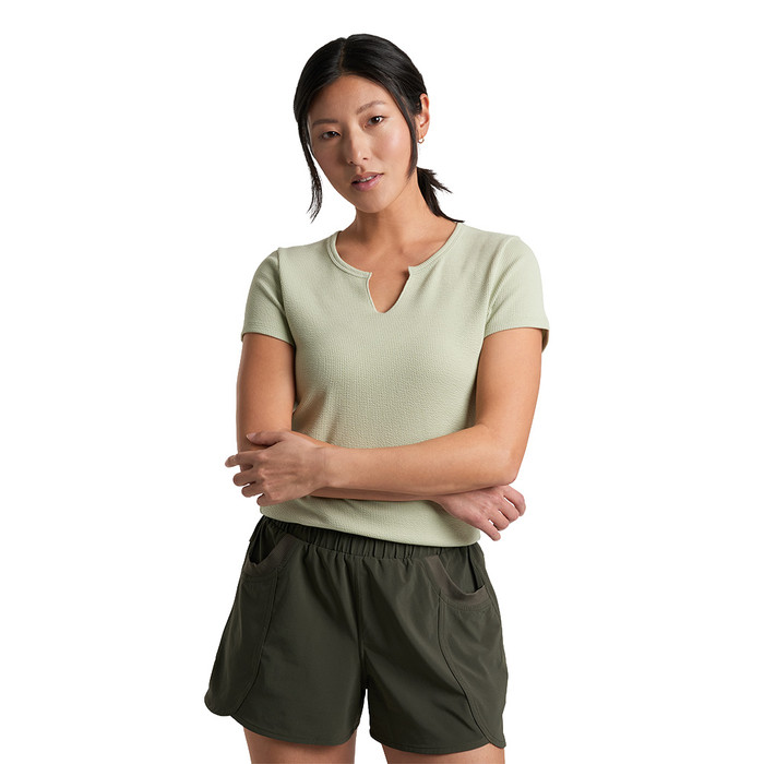 W's Remi Notch Short Sleeve Shirt - Sea Foam