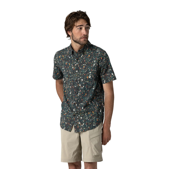 Rooftop Short Sleeve Shirt - Creekside Print