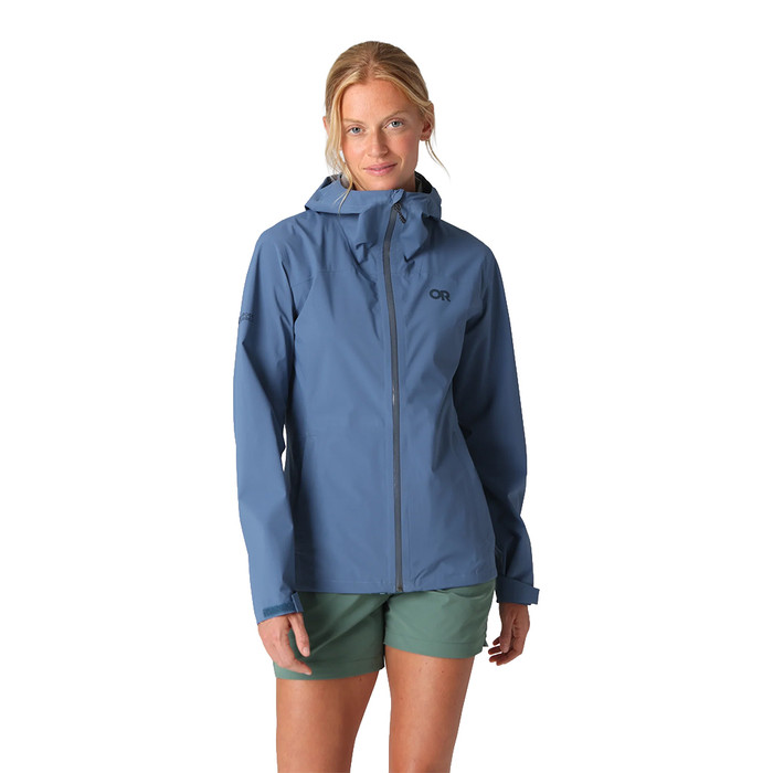 W's Stratoburst Stretch Rain Jacket - Skyline