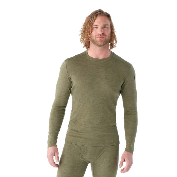 Classic Thermal Merino Base Layer Crew - Winter Moss