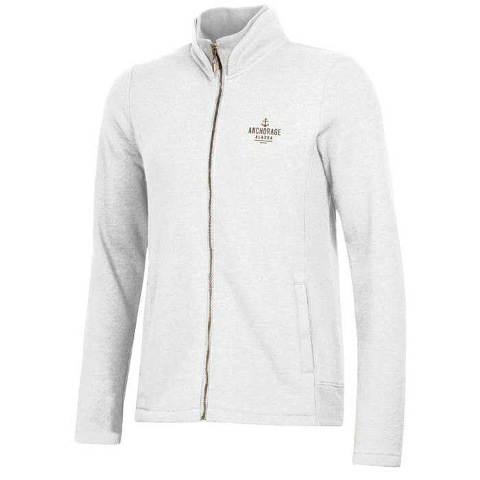 Relaxed Luxe Full Zip - Winter White