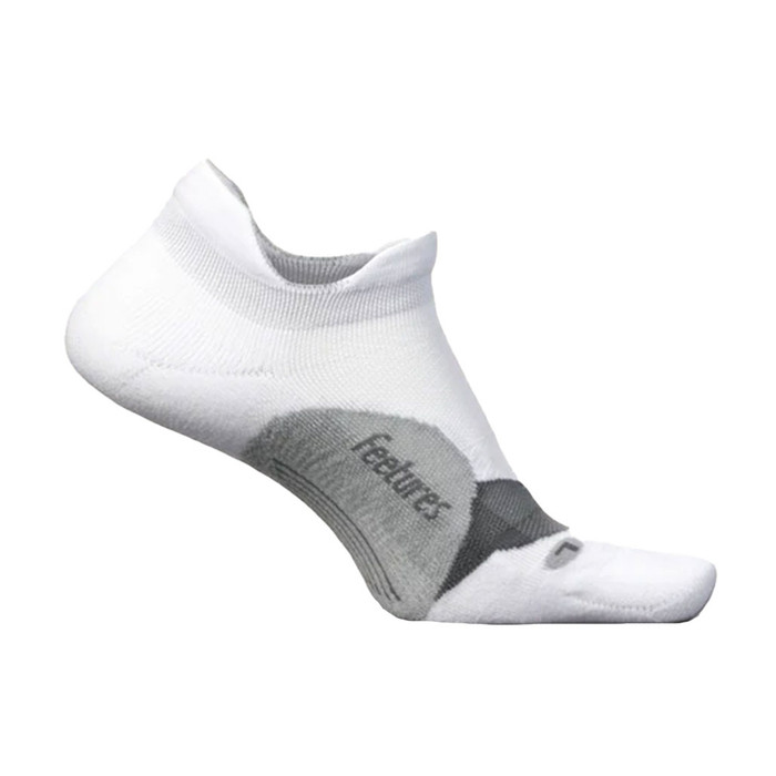 Elite Light Cushion No Show Socks - White