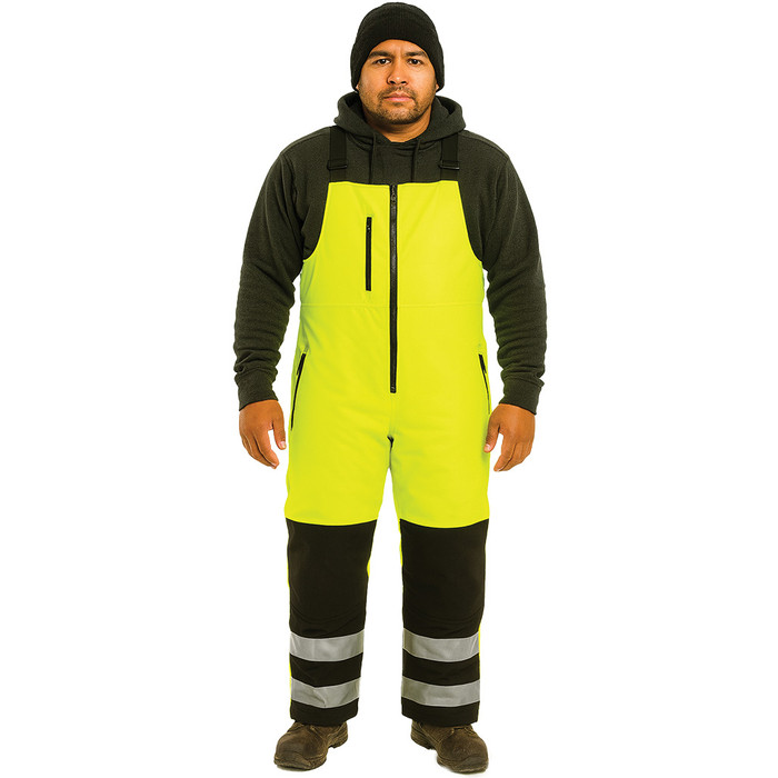 HiVis -20F Insulated Softshell Bib Overalls  - ANSI Class E