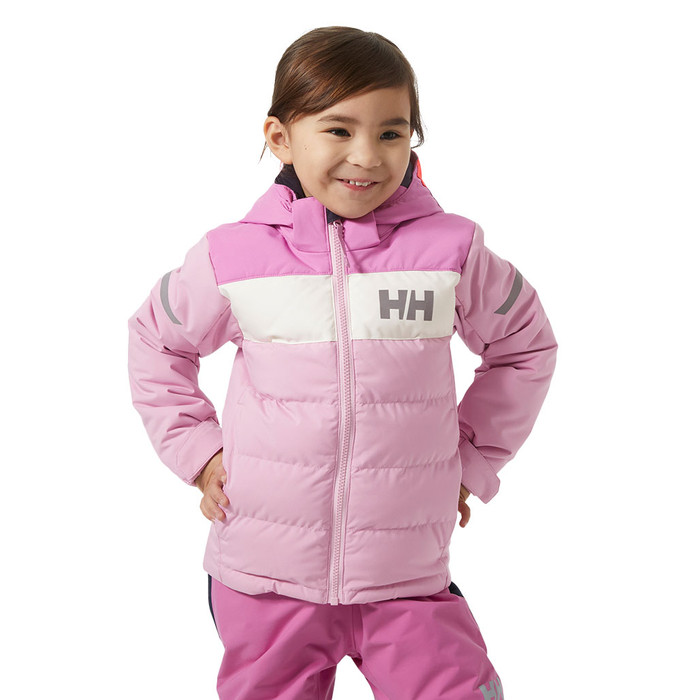 Vertical Insulated Winter Jacket - Pink