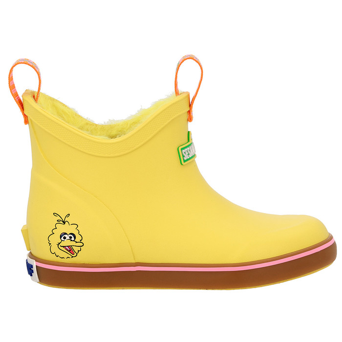 Sesame Street Big Bird Ankle Deck Boots