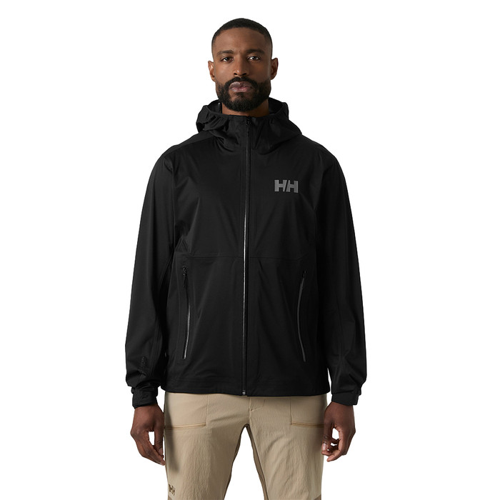 Momentum 3L Stretch Rain Jacket - Black