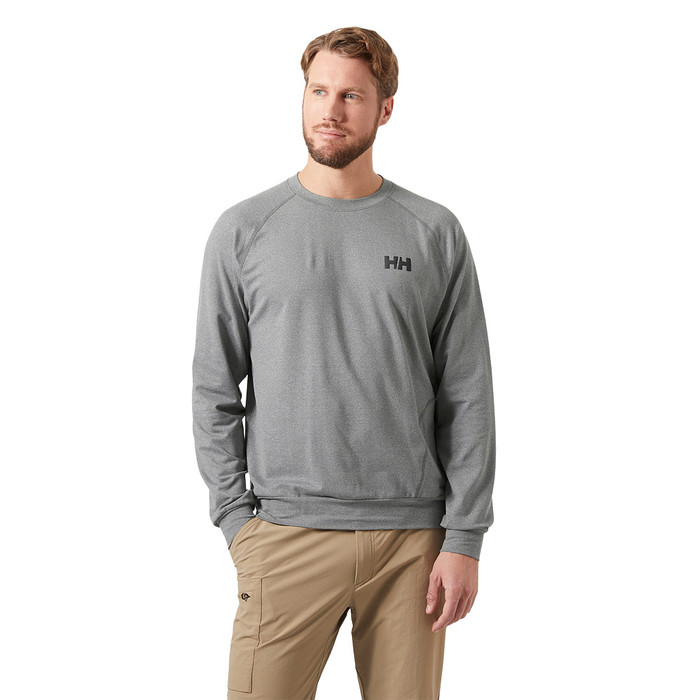 Tyri Knit Crew Neck - Ebony Melange
