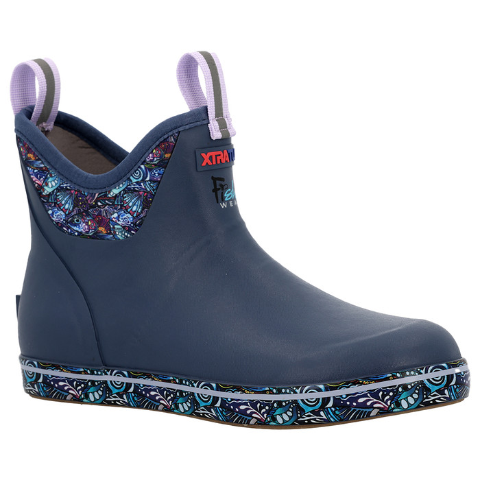 W's FisheWear Ankle Deck Boots - Indigo